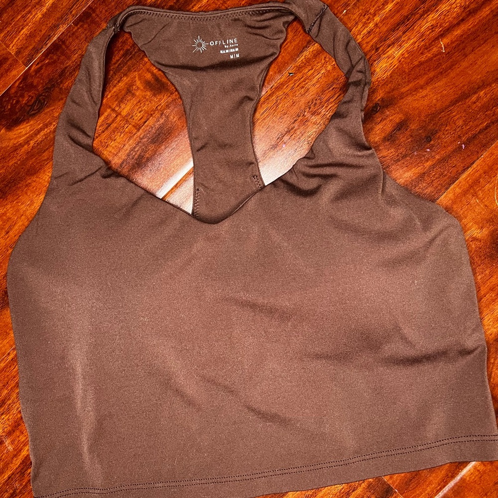 Aerie Brown Racerback Bra